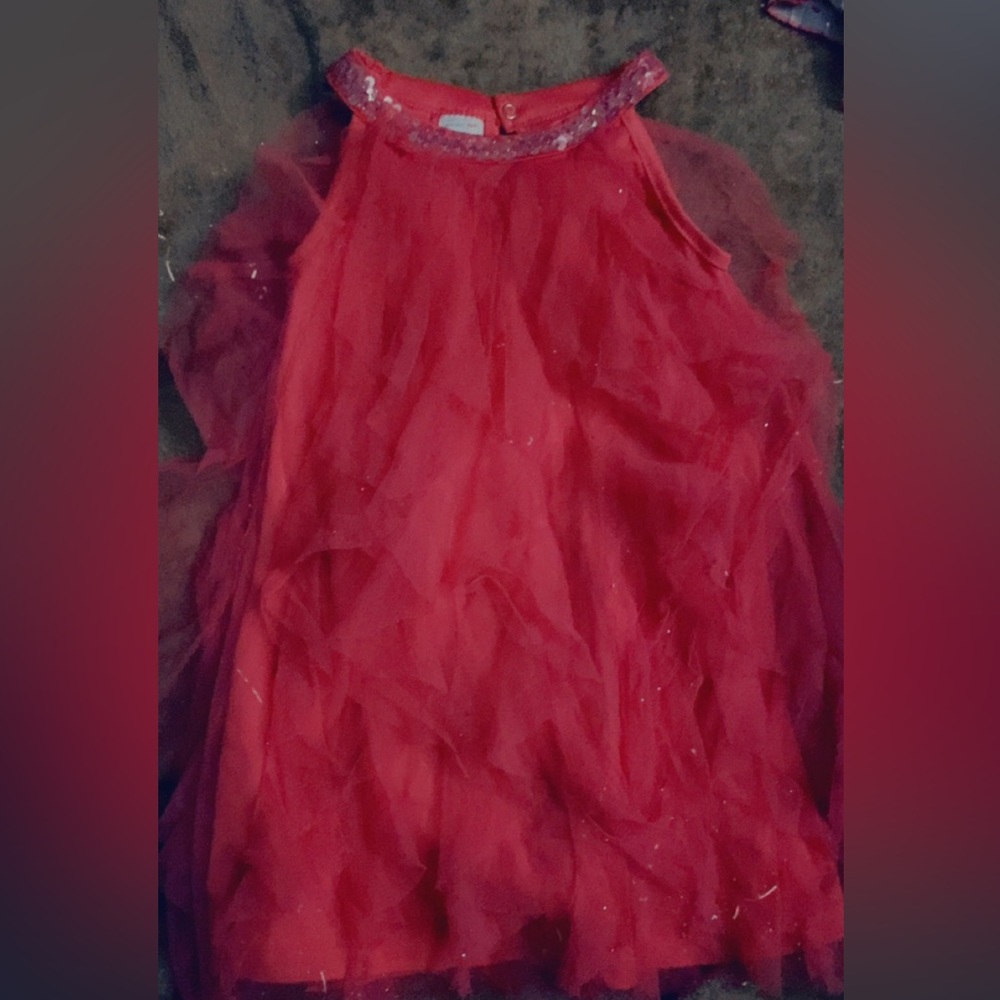Frilly girls size 5t Valentine’s Day dress